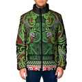 Aotearoa Iwi Ngati Maru Hauraki Padded Jacket Maori Wharenui House Tribal Pattern