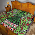 Aotearoa Iwi Ngati Maru Hauraki Quilt Maori Wharenui House Tribal Pattern