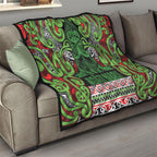 Aotearoa Iwi Ngati Maru Hauraki Quilt Maori Wharenui House Tribal Pattern