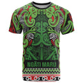 Aotearoa Iwi Ngati Maru Hauraki T Shirt Maori Wharenui House Tribal Pattern