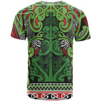 Aotearoa Iwi Ngati Maru Hauraki T Shirt Maori Wharenui House Tribal Pattern