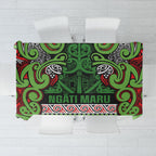 Aotearoa Iwi Ngati Maru Hauraki Tablecloth Maori Wharenui House Tribal Pattern