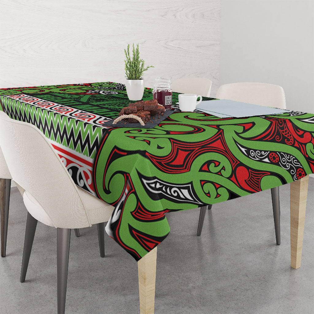 Aotearoa Iwi Ngati Maru Hauraki Tablecloth Maori Wharenui House Tribal Pattern