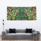Aotearoa Iwi Ngati Maru Hauraki Tapestry Maori Wharenui House Tribal Pattern