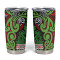 Aotearoa Iwi Ngati Maru Hauraki Tumbler Cup Maori Wharenui House Tribal Pattern