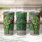Aotearoa Iwi Ngati Maru Hauraki Tumbler Cup Maori Wharenui House Tribal Pattern
