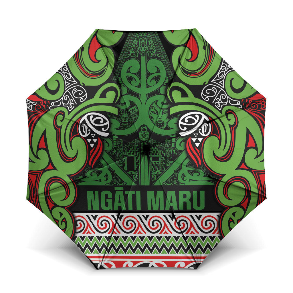 Aotearoa Iwi Ngati Maru Hauraki Umbrella Maori Wharenui House Tribal Pattern
