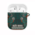 Aotearoa Iwi Ngāti Maru Taranaki AirPods Case Maori Wharenui House Tribal Pattern