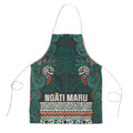 Aotearoa Iwi Ngāti Maru Taranaki Apron Maori Wharenui House Tribal Pattern