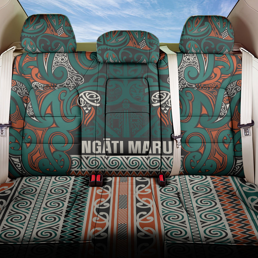 Aotearoa Iwi Ngāti Maru Taranaki Back Car Seat Cover Maori Wharenui House Tribal Pattern