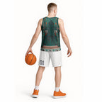 Aotearoa Iwi Ngāti Maru Taranaki Basketball Jersey Maori Wharenui House Tribal Pattern