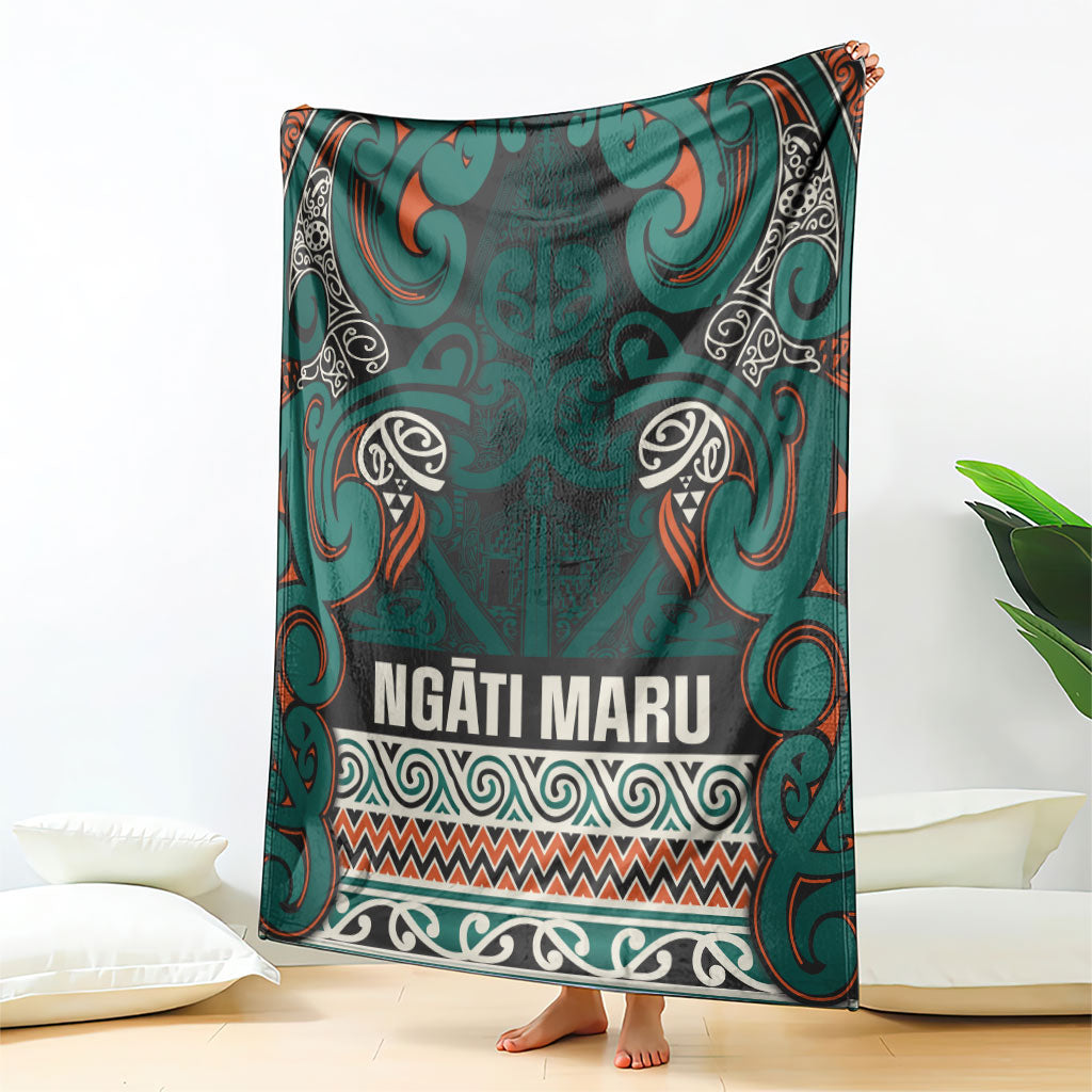 Aotearoa Iwi Ngāti Maru Taranaki Blanket Maori Wharenui House Tribal Pattern