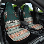 Aotearoa Iwi Ngāti Maru Taranaki Car Seat Cover Maori Wharenui House Tribal Pattern