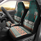 Aotearoa Iwi Ngāti Maru Taranaki Car Seat Cover Maori Wharenui House Tribal Pattern