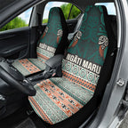 Aotearoa Iwi Ngāti Maru Taranaki Car Seat Cover Maori Wharenui House Tribal Pattern