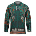 Aotearoa Iwi Ngāti Maru Taranaki Hockey Jersey Maori Wharenui House Tribal Pattern