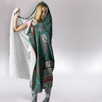 Aotearoa Iwi Ngāti Maru Taranaki Hooded Blanket Maori Wharenui House Tribal Pattern