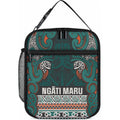 Aotearoa Iwi Ngāti Maru Taranaki Lunch Bag Maori Wharenui House Tribal Pattern