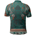 Aotearoa Iwi Ngāti Maru Taranaki Polo Shirt Maori Wharenui House Tribal Pattern