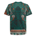 Aotearoa Iwi Ngāti Maru Taranaki Rugby Jersey Maori Wharenui House Tribal Pattern