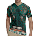 Aotearoa Iwi Ngāti Maru Taranaki Rugby Jersey Maori Wharenui House Tribal Pattern