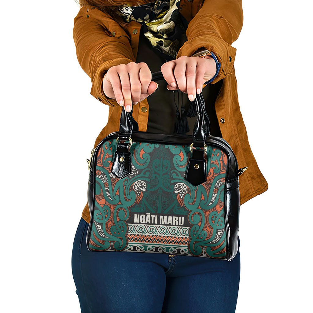 Aotearoa Iwi Ngāti Maru Taranaki Shoulder Handbag Maori Wharenui House Tribal Pattern