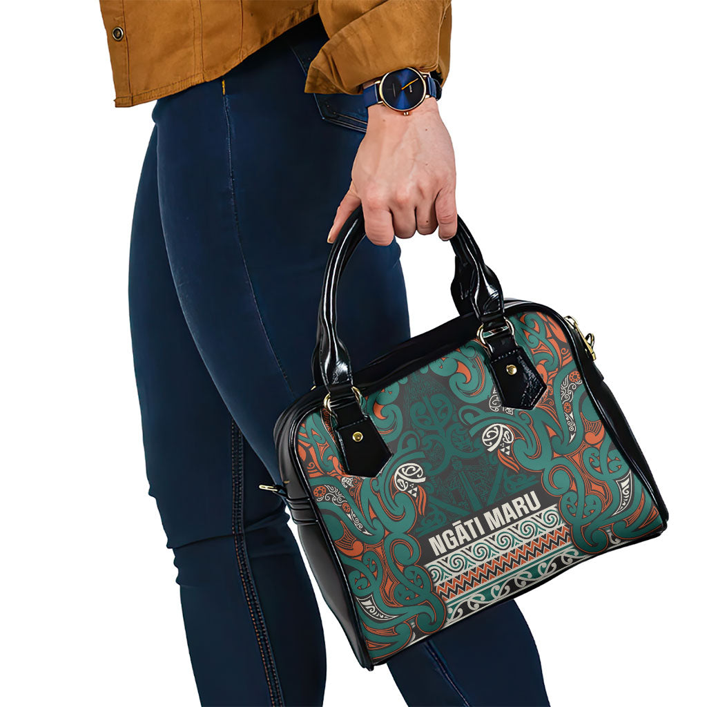 Aotearoa Iwi Ngāti Maru Taranaki Shoulder Handbag Maori Wharenui House Tribal Pattern