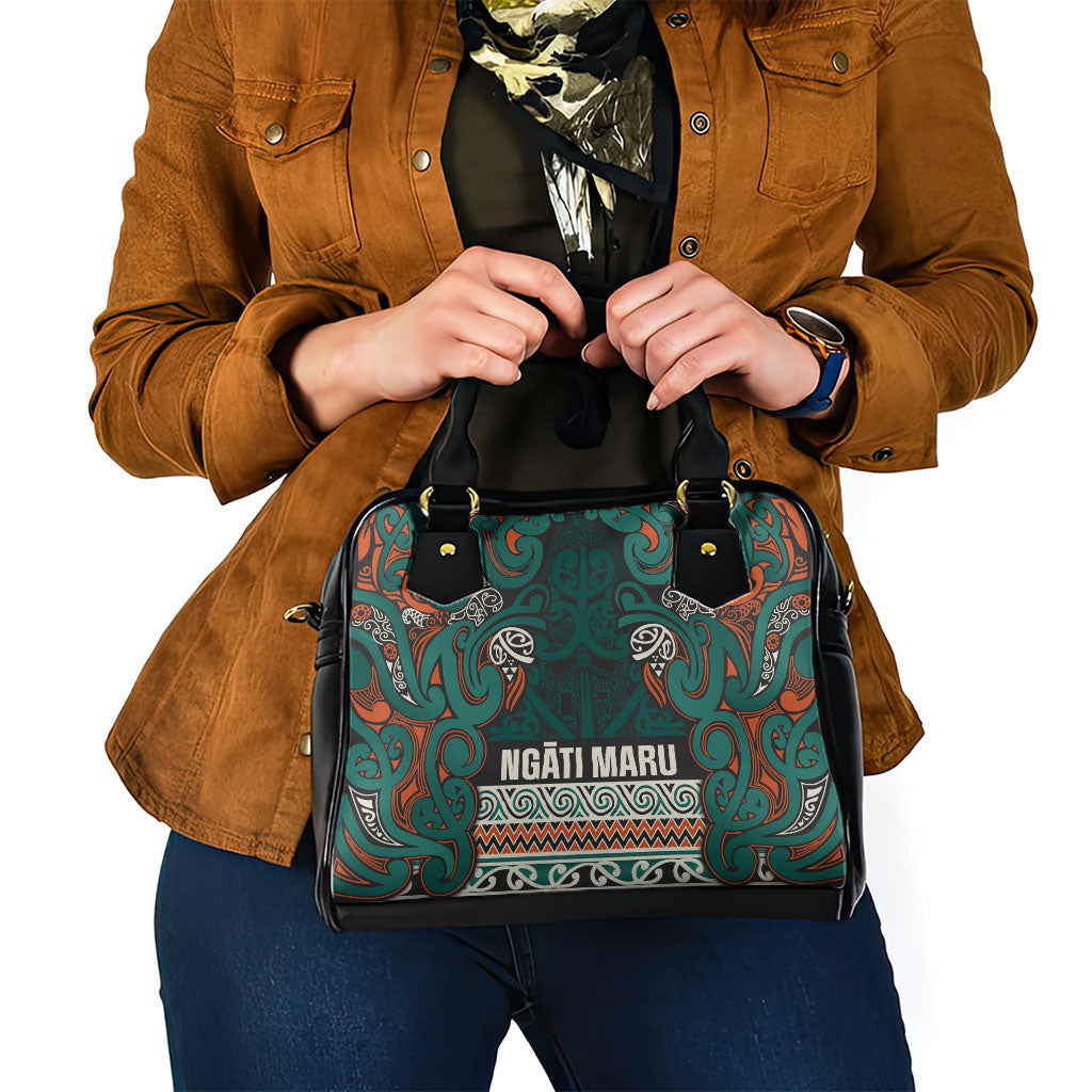 Aotearoa Iwi Ngāti Maru Taranaki Shoulder Handbag Maori Wharenui House Tribal Pattern