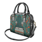 Aotearoa Iwi Ngāti Maru Taranaki Shoulder Handbag Maori Wharenui House Tribal Pattern
