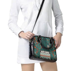 Aotearoa Iwi Ngāti Maru Taranaki Shoulder Handbag Maori Wharenui House Tribal Pattern