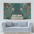 Aotearoa Iwi Ngāti Maru Taranaki Tapestry Maori Wharenui House Tribal Pattern