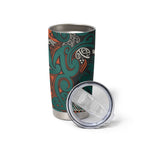 Aotearoa Iwi Ngāti Maru Taranaki Tumbler Cup Maori Wharenui House Tribal Pattern