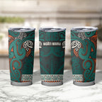 Aotearoa Iwi Ngāti Maru Taranaki Tumbler Cup Maori Wharenui House Tribal Pattern