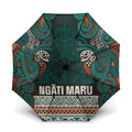 Aotearoa Iwi Ngāti Maru Taranaki Umbrella Maori Wharenui House Tribal Pattern