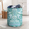 Aotearoa Iwi Ngati Paoa Laundry Basket Maori Wharenui House Tribal Pattern