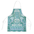 Aotearoa Iwi Ngati Paoa Apron Maori Wharenui House Tribal Pattern