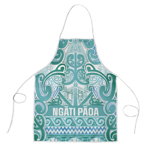 Aotearoa Iwi Ngati Paoa Apron Maori Wharenui House Tribal Pattern