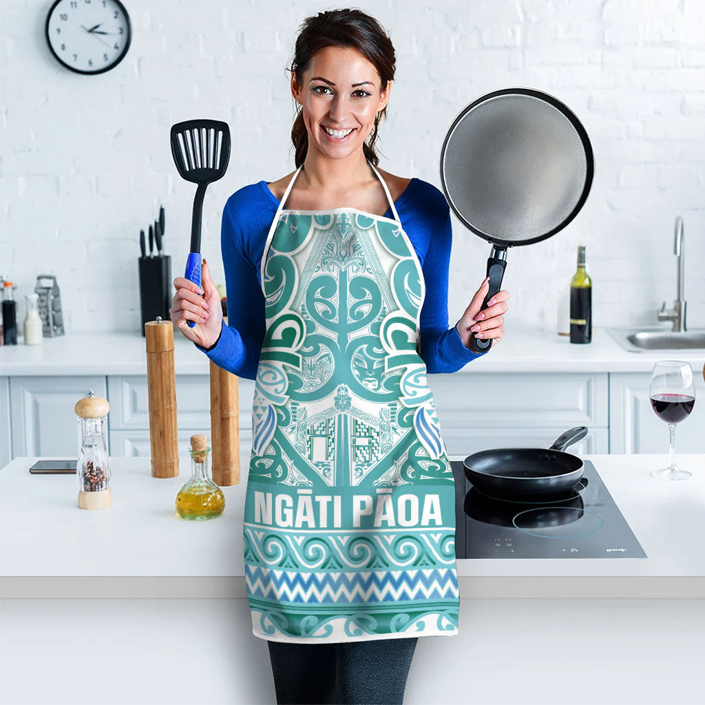 Aotearoa Iwi Ngati Paoa Apron Maori Wharenui House Tribal Pattern