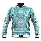 Aotearoa Iwi Ngati Paoa Baseball Jacket Maori Wharenui House Tribal Pattern