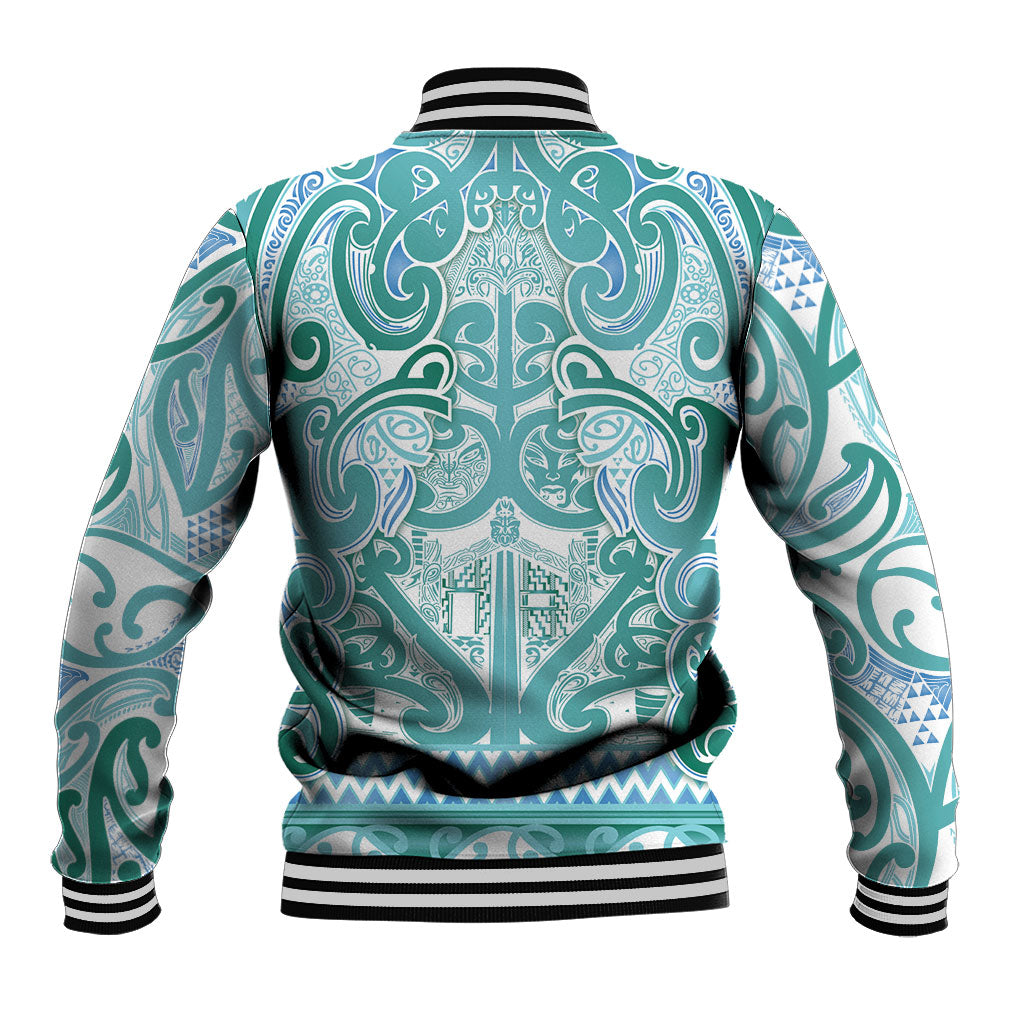 Aotearoa Iwi Ngati Paoa Baseball Jacket Maori Wharenui House Tribal Pattern