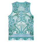 Aotearoa Iwi Ngati Paoa Basketball Jersey Maori Wharenui House Tribal Pattern