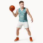 Aotearoa Iwi Ngati Paoa Basketball Jersey Maori Wharenui House Tribal Pattern