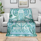 Aotearoa Iwi Ngati Paoa Blanket Maori Wharenui House Tribal Pattern
