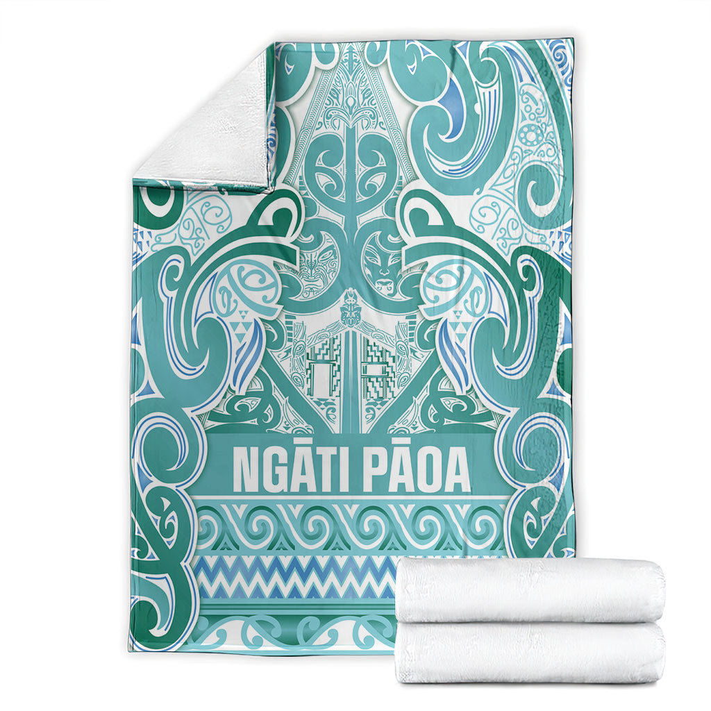 Aotearoa Iwi Ngati Paoa Blanket Maori Wharenui House Tribal Pattern