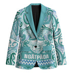 Aotearoa Iwi Ngati Paoa Blazer Maori Wharenui House Tribal Pattern