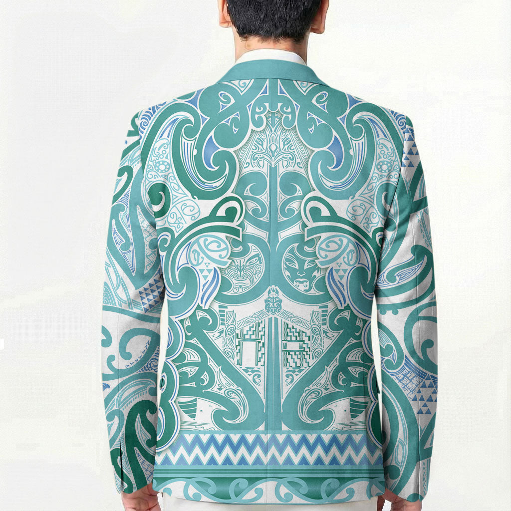 Aotearoa Iwi Ngati Paoa Blazer Maori Wharenui House Tribal Pattern