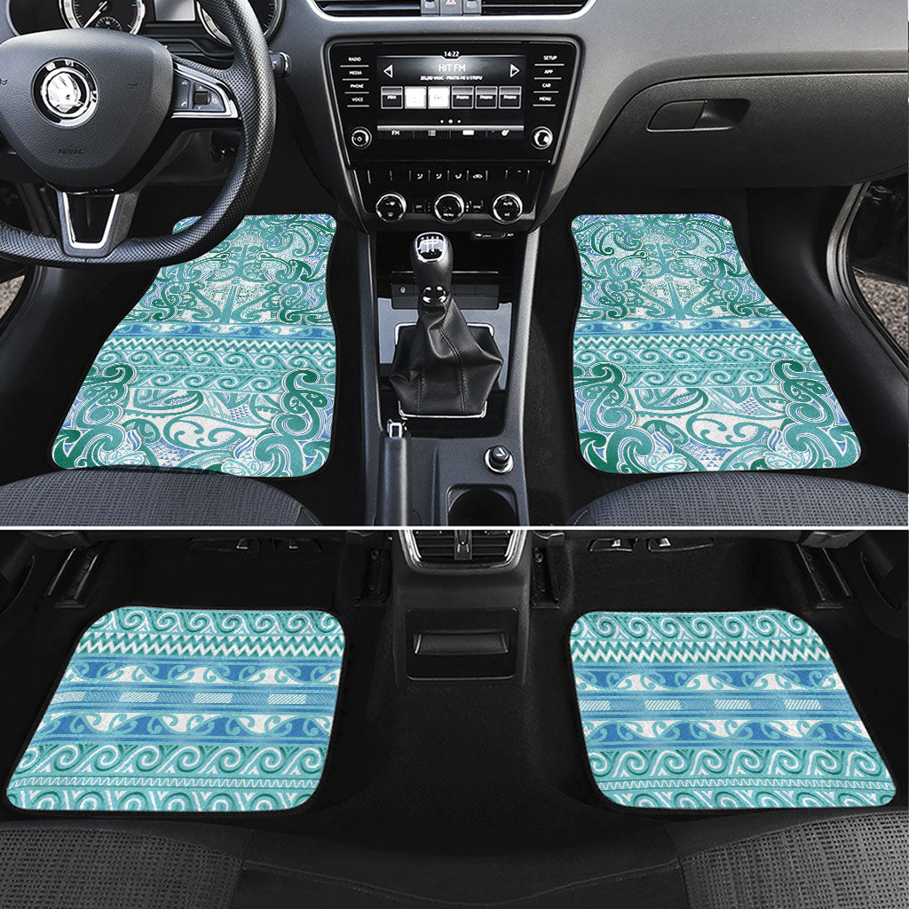 Aotearoa Iwi Ngati Paoa Car Mats Maori Wharenui House Tribal Pattern
