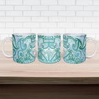 Aotearoa Iwi Ngati Paoa Ceramic Mug Maori Wharenui House Tribal Pattern
