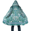 Aotearoa Iwi Ngati Paoa Cloak Maori Wharenui House Tribal Pattern