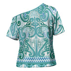 Aotearoa Iwi Ngati Paoa Cross Shoulder Shirt Maori Wharenui House Tribal Pattern